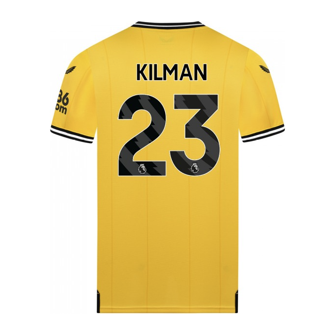 Kilman Wolverhampton Wanderers Home Jersey 23/2024 Mens Soccer Shirt