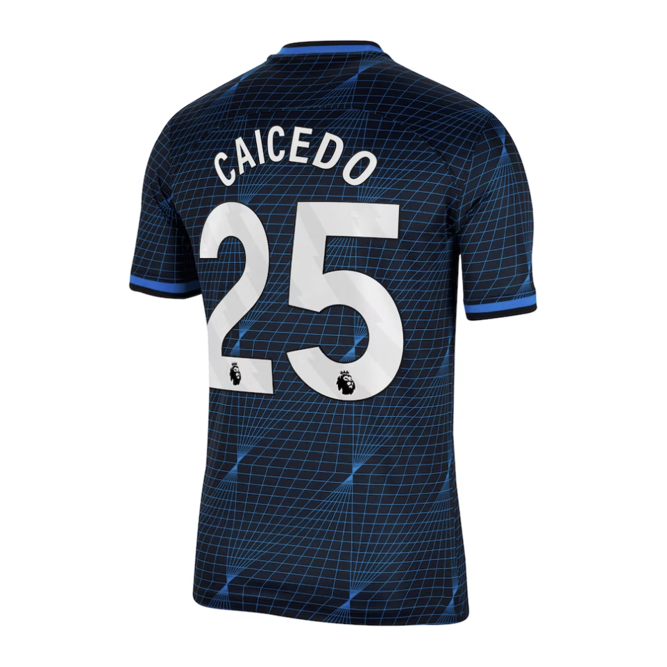 Caicedo Chelsea Away Jersey 23/2024 Mens Soccer