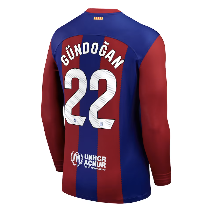 Gundogan Barcelona Long Sleeve Home Jersey 23/2024