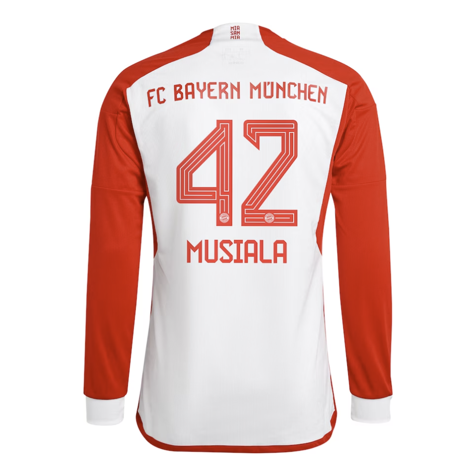 Musiala Bayern Munich Long Sleeve Home Jersey 23/2024