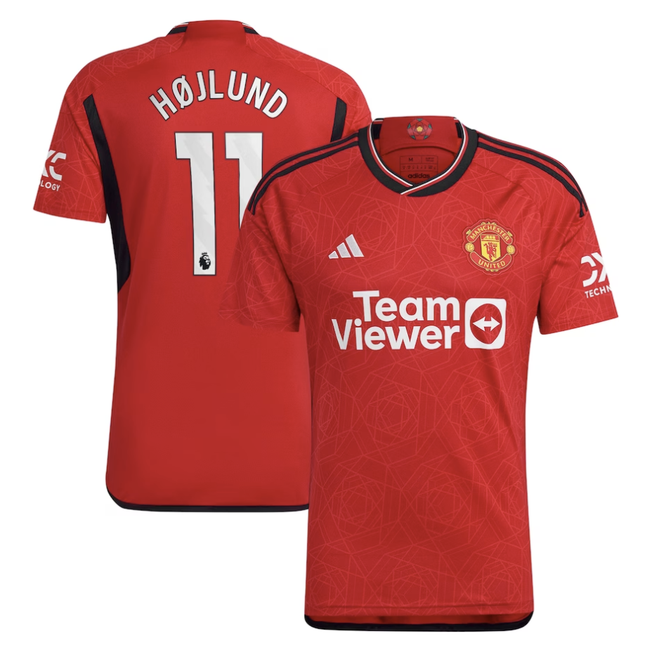Hojlund Manchester United Home Jersey 23/2024 Mens Soccer