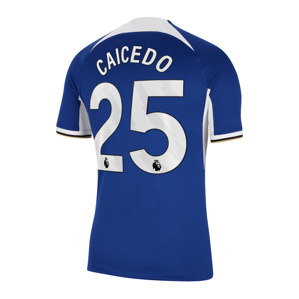 Caicedo Chelsea Home Jersey 23/2024 Mens Soccer