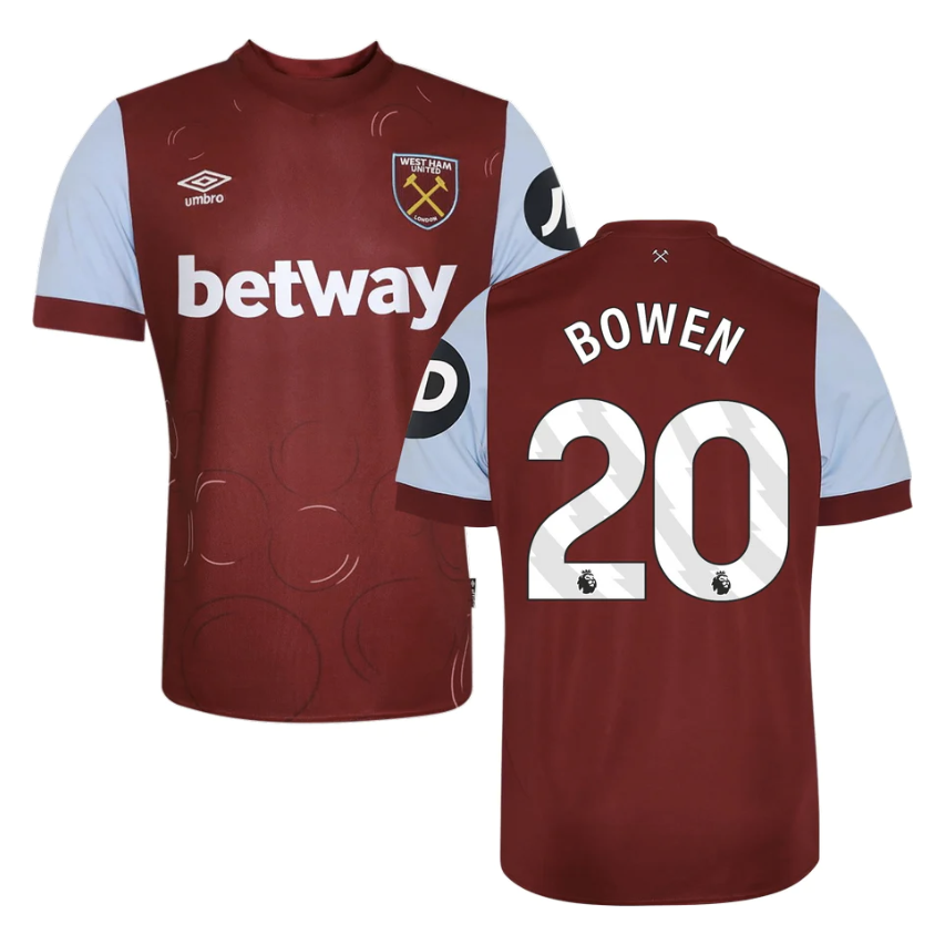 Bowen West Ham Home Jersey 23/2024 Mens Soccer