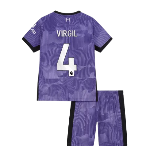 Virgil Van Dijk Liverpool Third Jersey 23/2024 Kids and Youth Soccer