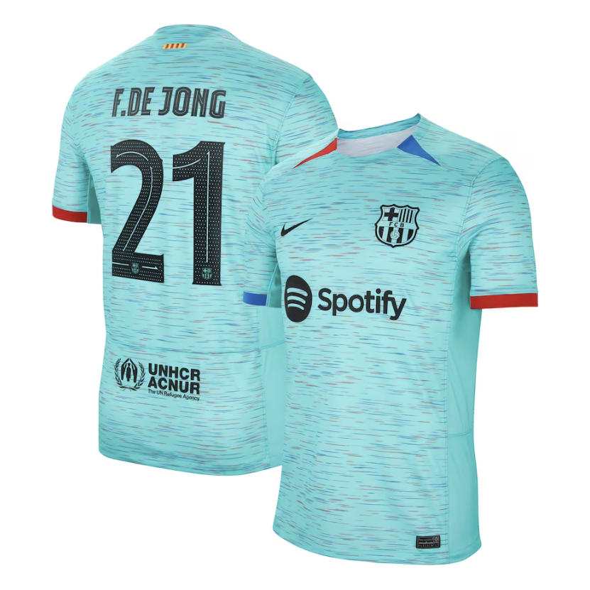 Frenkie de Jong Barcelona Third Jersey 23/2024