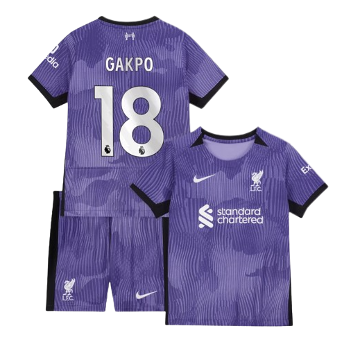 Gakpo Liverpool Third Jersey 23/2024 Kids and Youth Soccer
