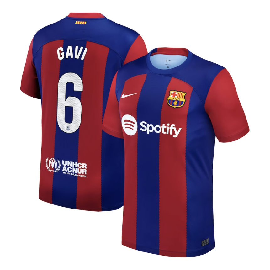 Gavi Barcelona Home Jersey 23/2024