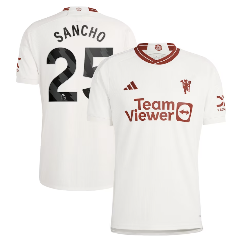 Jadon Sancho Manchester United Third Jersey 23/2024 Mens Soccer