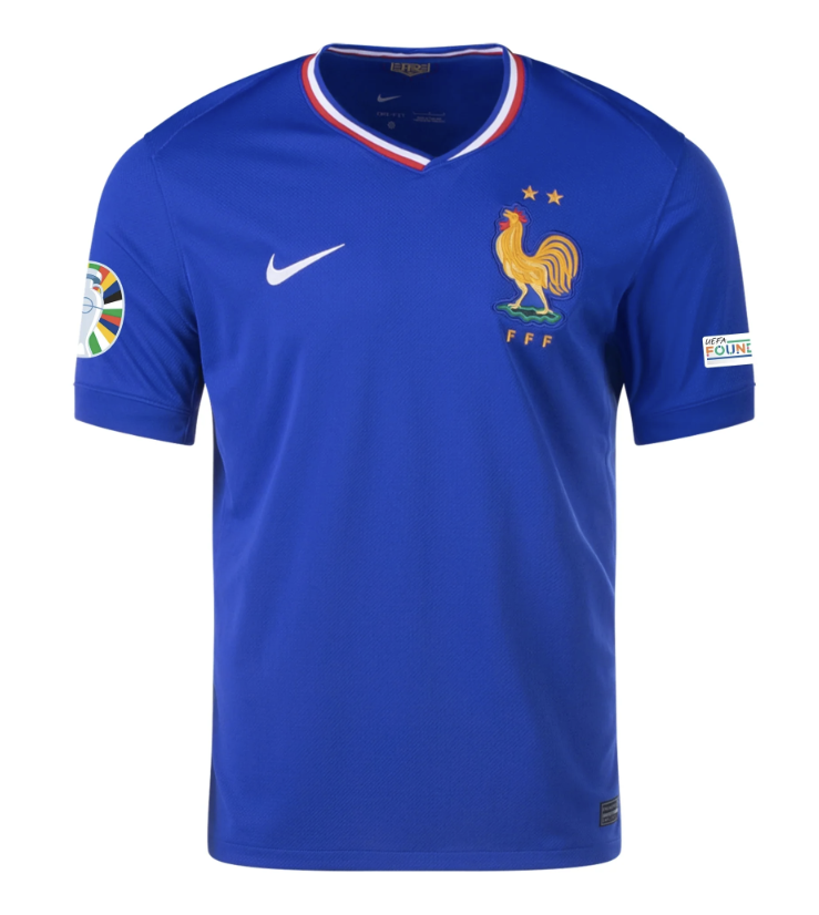 France Home Jersey 2024/2025 Mens International Soccer Euro 2024 Kit