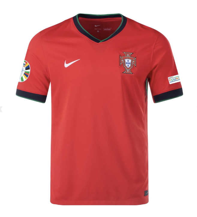 Portugal Home Jersey 24/2025 Mens Soccer International Euro 2024