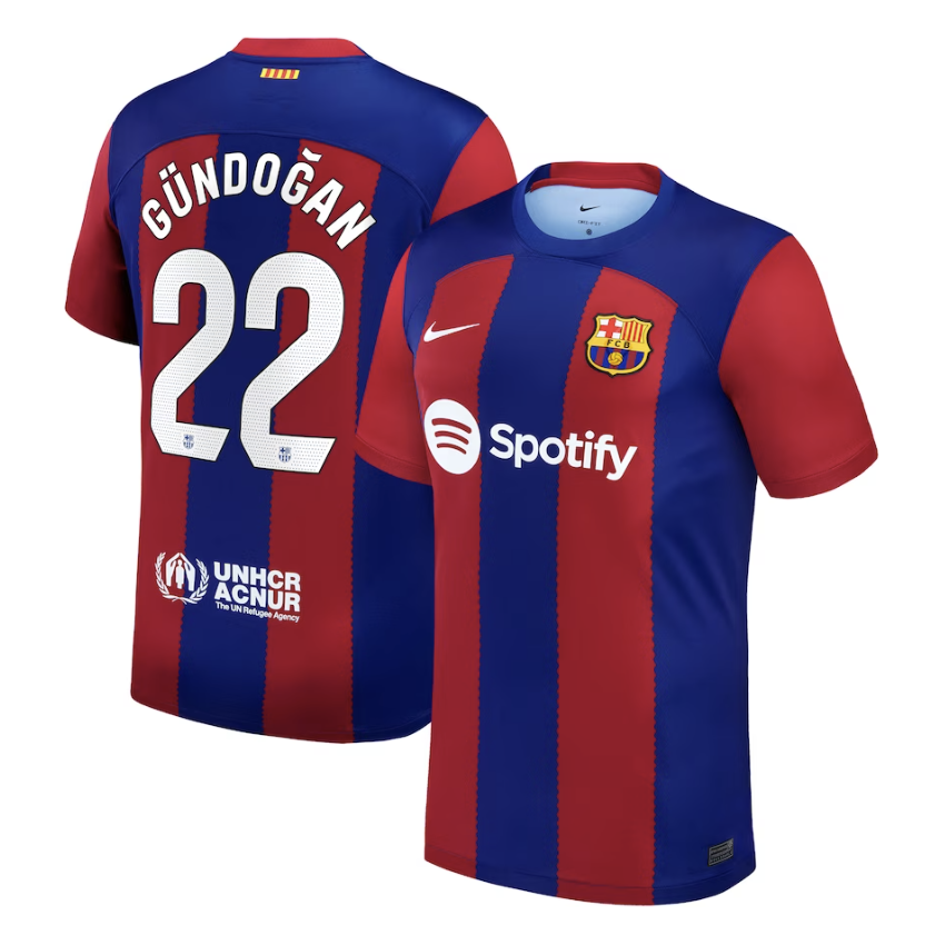 Gundogan Barcelona Home Jersey 23/2024