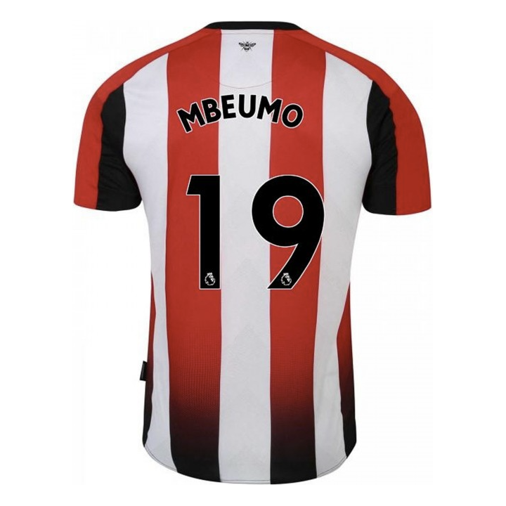 Mbeumo Brentford Home Jersey 23/2024 Mens Soccer Shirt