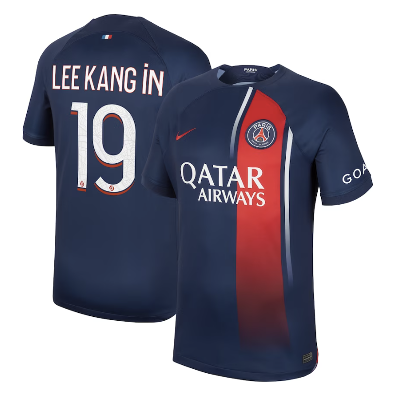 Lee Kang In Paris Saint-Germain Home Jersey 23/2024