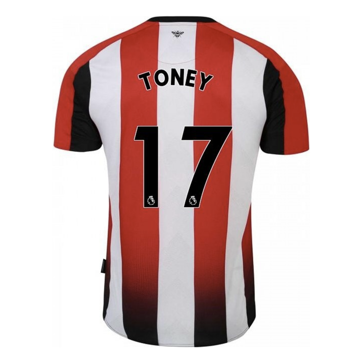 Toney Brentford Home Jersey 23/2024 Mens Soccer Shirt