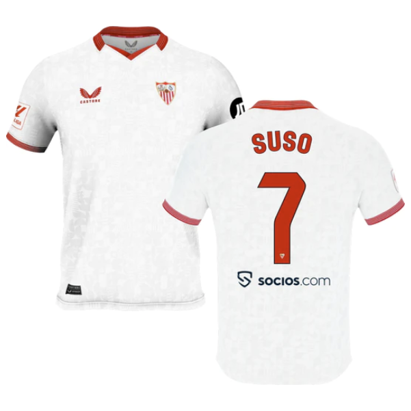 Suso Sevilla Home Jersey 23/2024 Mens Soccer
