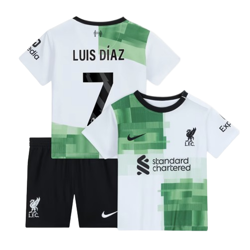 Luis Diaz Liverpool Away Jersey 23/2024 Kids and Youth Soccer