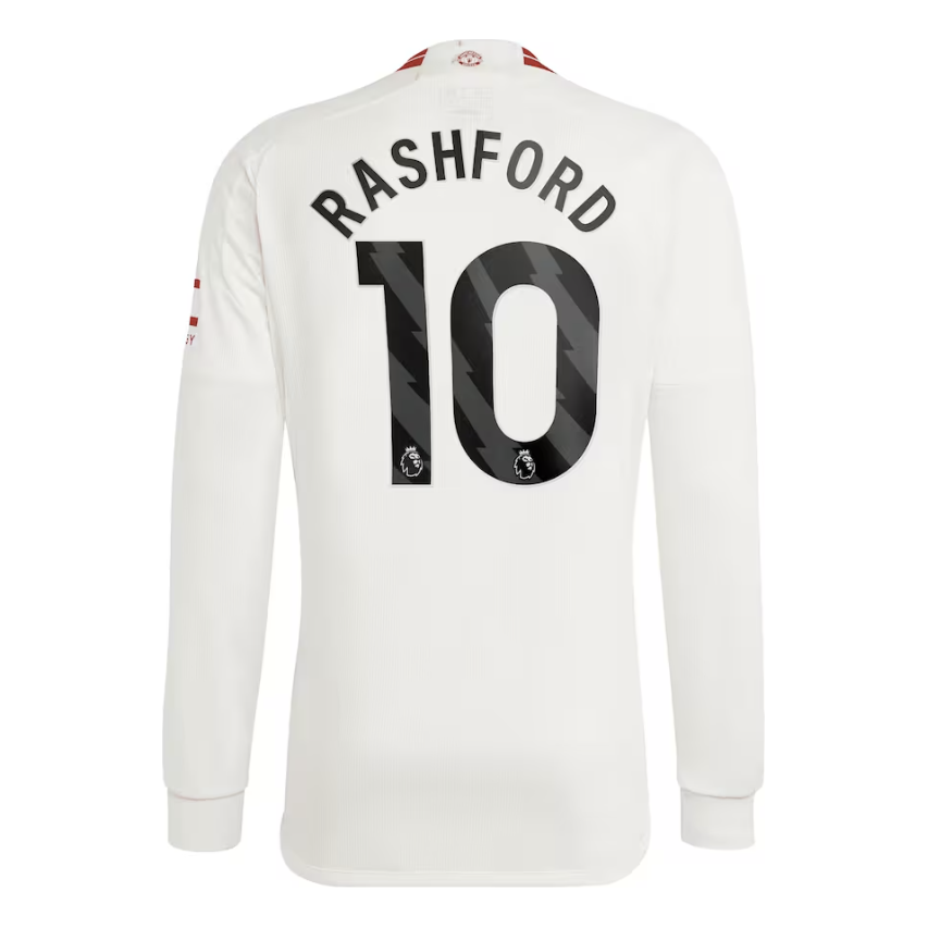 Rashford Manchester United Long Sleeve Third Jersey 23/2024 Mens Soccer