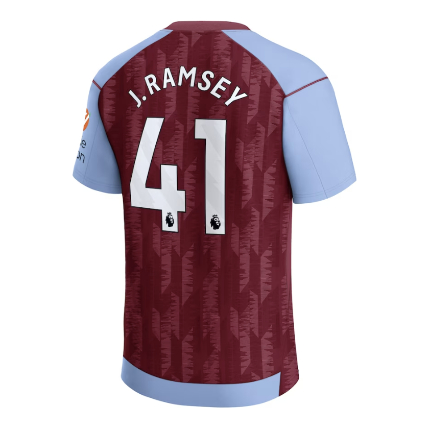 Ramsey Aston Villa Home Jersey 23/2024 Mens Soccer Shirt