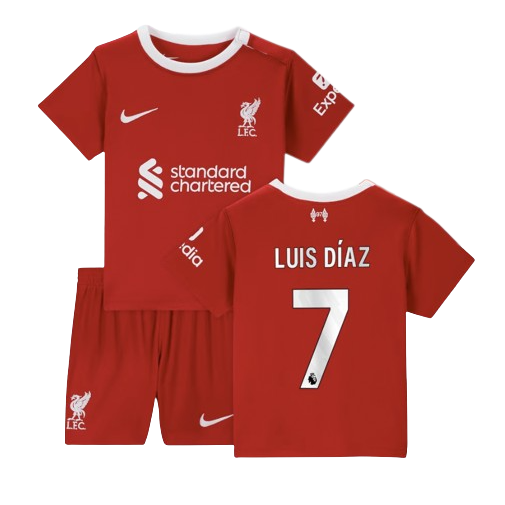Luis Diaz Liverpool Home Jersey 23/2024 Kids and Youth Soccer