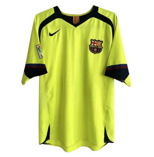 Ronaldinho Barcelona Away Jersey 2005-2006 Retro Jersey Mens Soccer