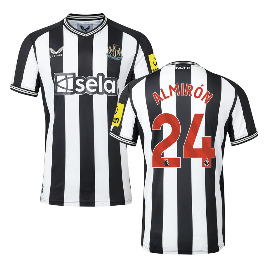 Almiron Newcastle Home Jersey 23/2024 Mens Soccer Shirt
