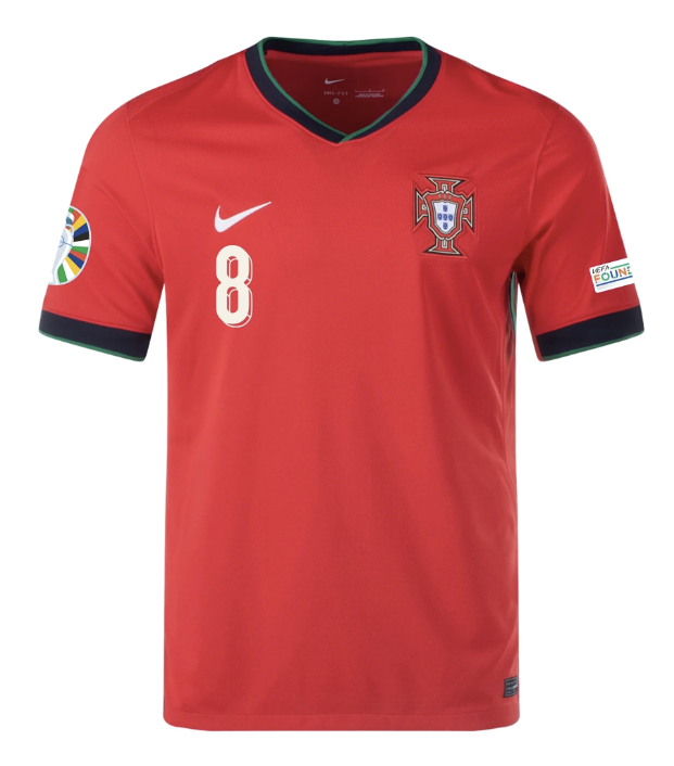Bruno Fernandes Portugal Home Jersey 2024/25 Mens International Soccer Euro 2024