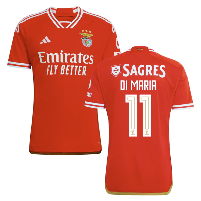 Angel Di Maria Benfica Home Jersey 23/2024 Mens Soccer