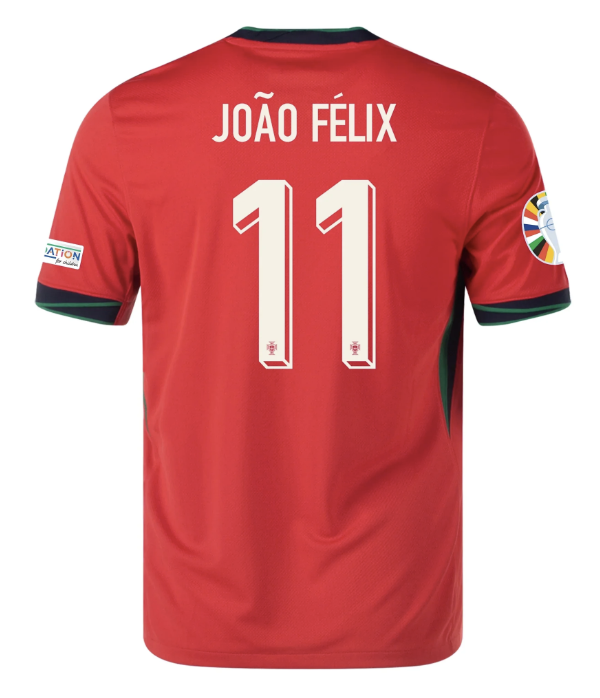 Joao Felix Portugal Home Jersey 2024/25 Mens International Soccer Euro 2024