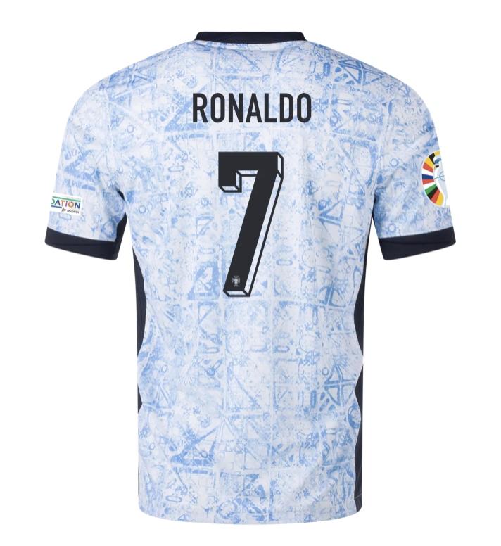Cristiano Ronaldo Portugal Away Jersey 2024/25 Mens International Soccer Euro 2024